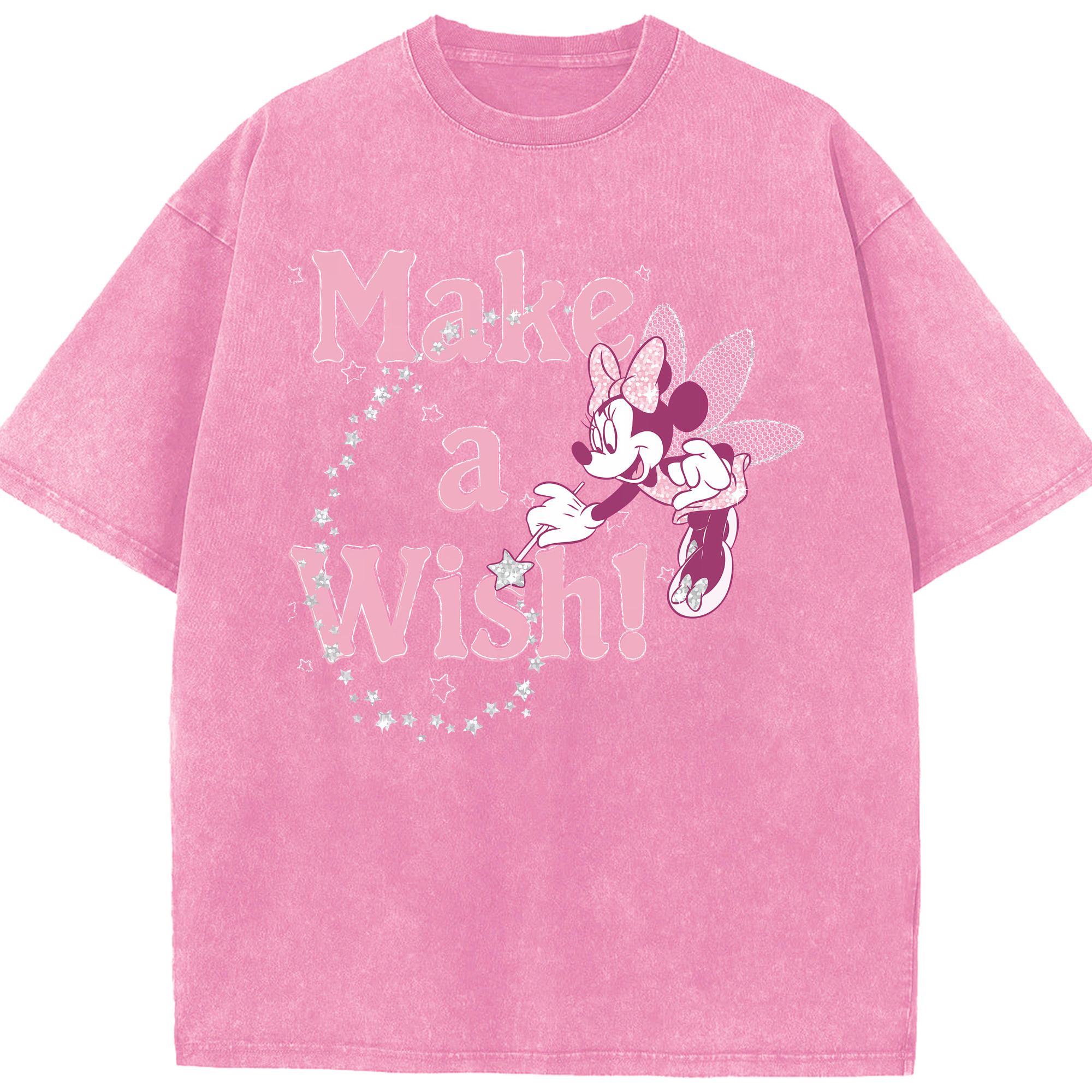 （画像用） ミッキーマウス Mickey Mouse 綿100% ヴィンテージ風 半袖Tシャツ（フロントプリント）